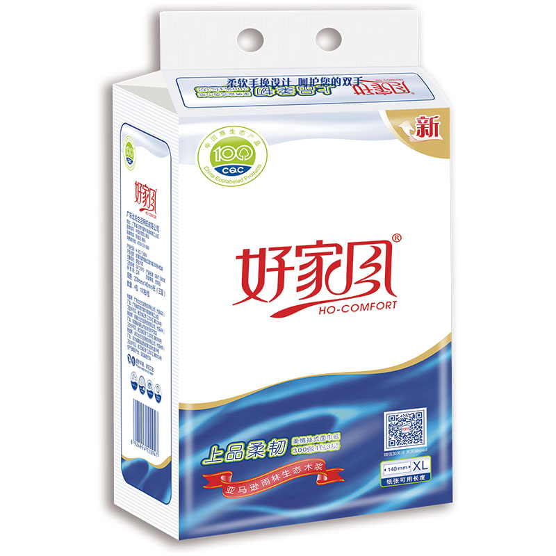 好家風柔情抽式面巾紙300張4包