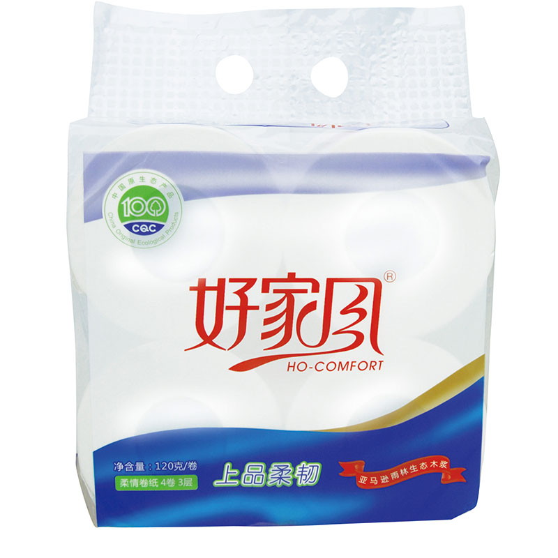 好家風柔情衛(wèi)生卷紙120克4卷