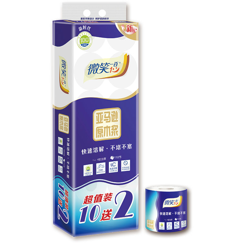 好家風(fēng)微笑一百110節(jié)衛(wèi)生卷紙12卷