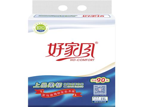 好家風(fēng)上品柔韌抽紙390張3包裝（2XL)